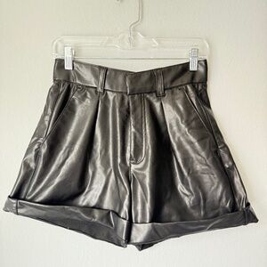 Abercrombie & Fitch Women's Vegan Leather Shorts